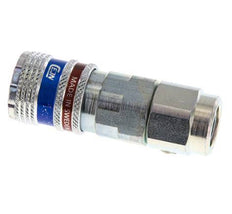 Staal/Messing DN 7.6 (7.2 Euro) Safety Luchtkoppeling Snelkoppeling 9.5x13.5 mm (streamline) Push-On