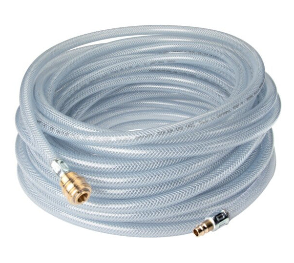 Compressed air hose with DN 7.2 coupling, 27 bar, 25 meter, 12 mm outer diameter
