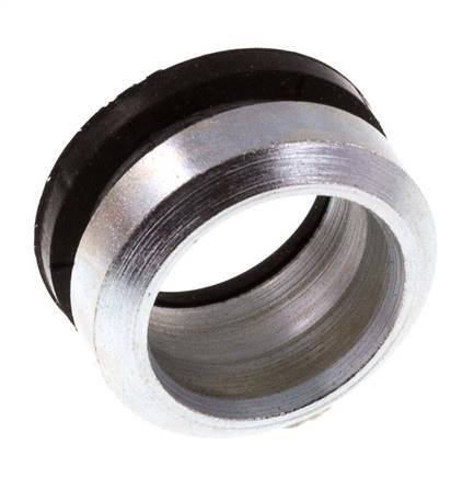 14S Zinc plated Steel Cutting ring with seal [2 Pieces]
