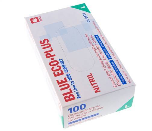 Wegwerphandschoenen Poedervrij Nitril Maat L (100 Stuks) Covid