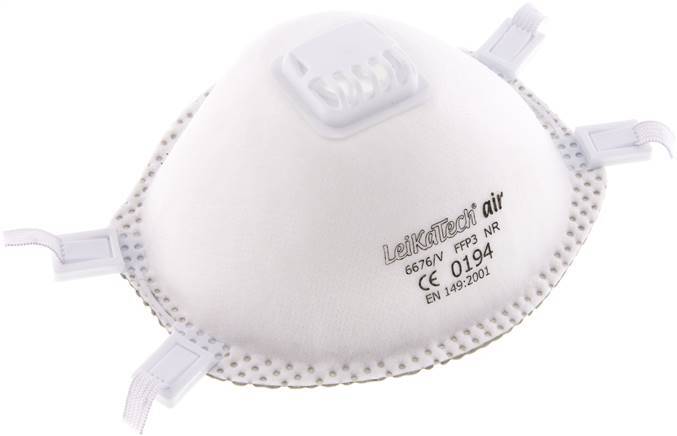 Halfgelaatsmasker FFP3 met ventiel [5 stuks]