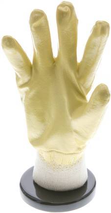 Beschermende Handschoenen Gebreide Nitril Coating Oliebestendig Middelgroot Risico Maat 9 [10 stuks]