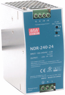 Mean Well NDR Universele Voedingseenheid 24V 10A | NDR-240-24