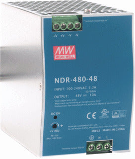 Mean Well NDR Universele Voedingseenheid 48V 10A | NDR-480-48