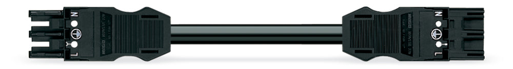 WAGO B2ca Pre-Assembled Cable 3-Pole 8M Black - 771-9293/017-801