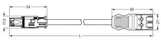 Wago 774 Patch Cable Adjustable Building Installation - 774-9293/1517-401