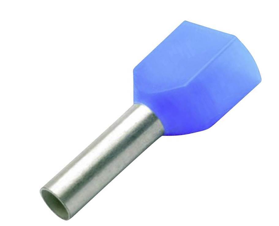 Conex Tweeling Blauwe Kabel Ferrule 16mm² 14mm Lengte - CE510901 [50 Stuks]