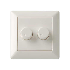 Witte Plastic Afdekkingplaat Voor GIRA Duo Dimmer - 891216
