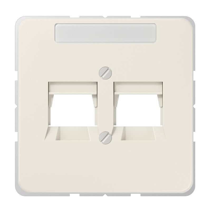 Jung CD500 Insteekplaat Schakelmateriaal - 569-2NAT