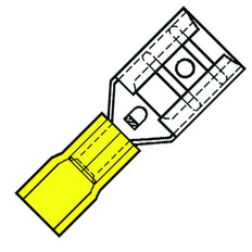 Geïsoleerde Vrouwelijke Spade Terminal 6.3x0.8mm Nylon 100pk - 153040 [100 Stuks]