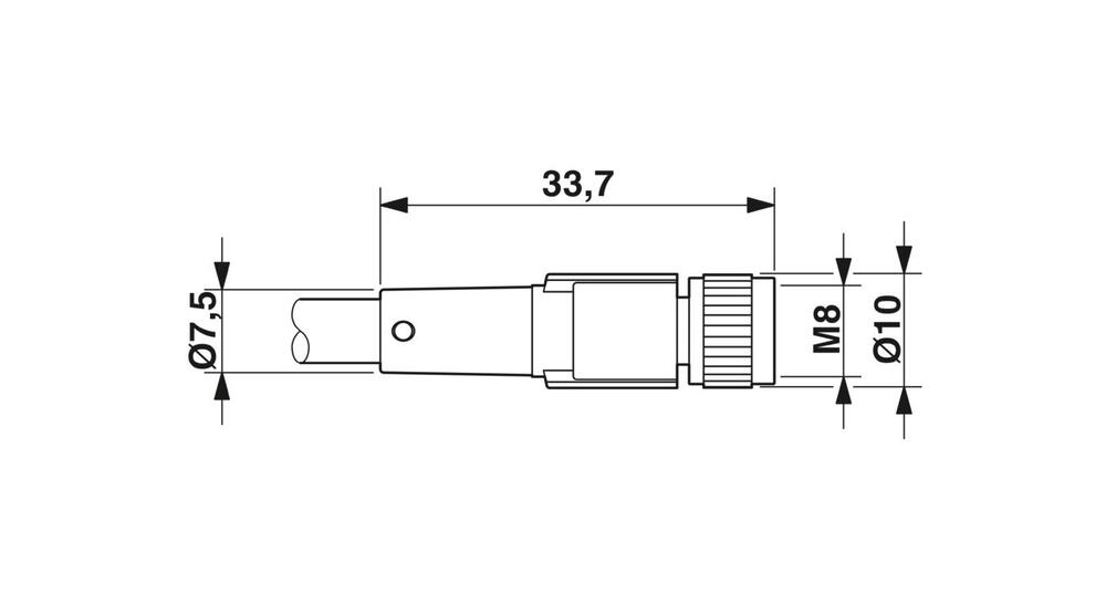 Phoenix Contact SAC-4P-10.0-PUR/M Sensor/Actor kabel met connector - 1683484