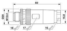 Phoenix Contact Round (Industrial) Connector - 1513334