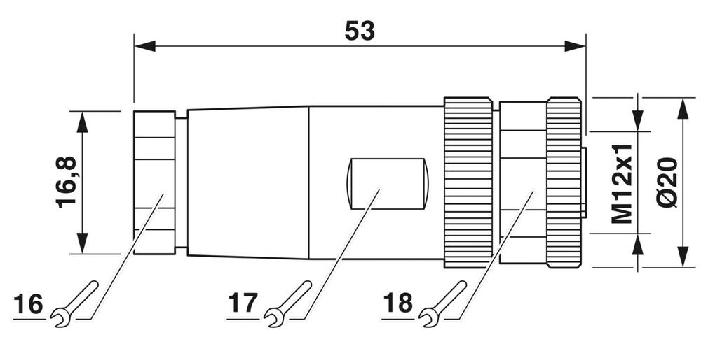 Phoenix Contact Ronde (Industriele) Connector - 1513347