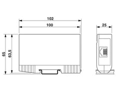Phoenix Contact DT Overspanningsbeveiliging Voor Data/M&R - 2881007
