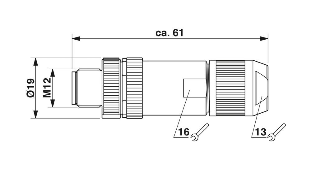 Phoenix Contact Ronde (Industriele) Connector - 1424682