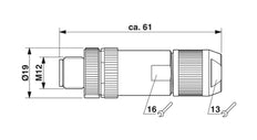 Phoenix Contact Ronde (Industriele) Connector - 1424682