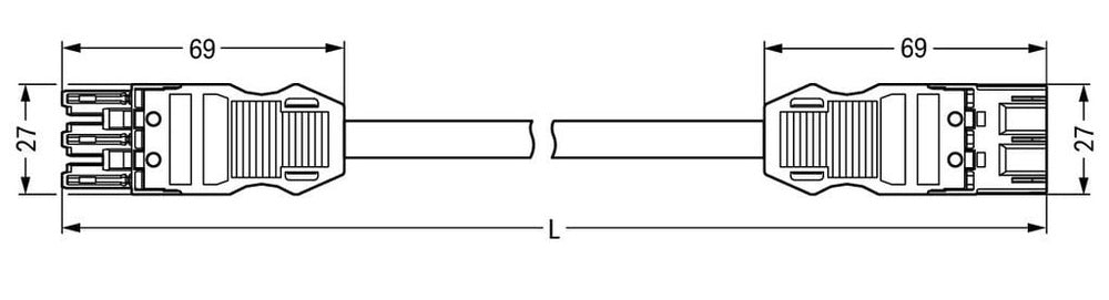 Wago Winsta Midi Patchkabel voor Bouwinstallatie - 771-9993/016-402