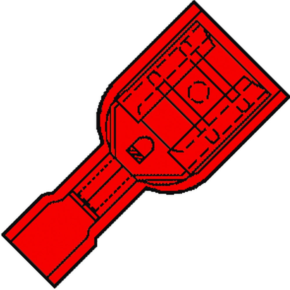 Klemko IS Core Connector round/flat - 101240 [100 Pieces]