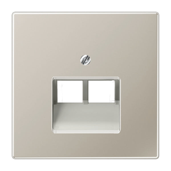 Jung Aluminium/Goudstaal/Chroom Inzetstukken Schakelmateriaal - ES2969-2UA