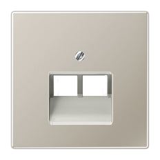 Jung Aluminium/Goudstaal/Chroom Inzetstukken Schakelmateriaal - ES2969-2UA