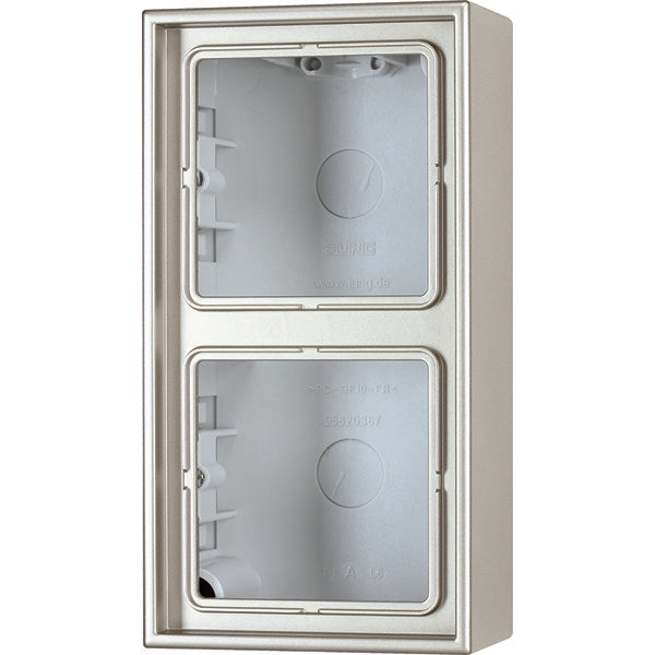 Jung Opbouwschakelaars Aluminium/goudstaal/ Chroom - ES2582A-L