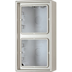 Jung Opbouwschakelaars Aluminium/goudstaal/ Chroom - ES2582A-L
