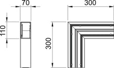 OBO GK Vertical Corner Piece Wall channel - 6274320