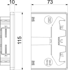 OBO GK End Plate Wall channel/column - 6274370
