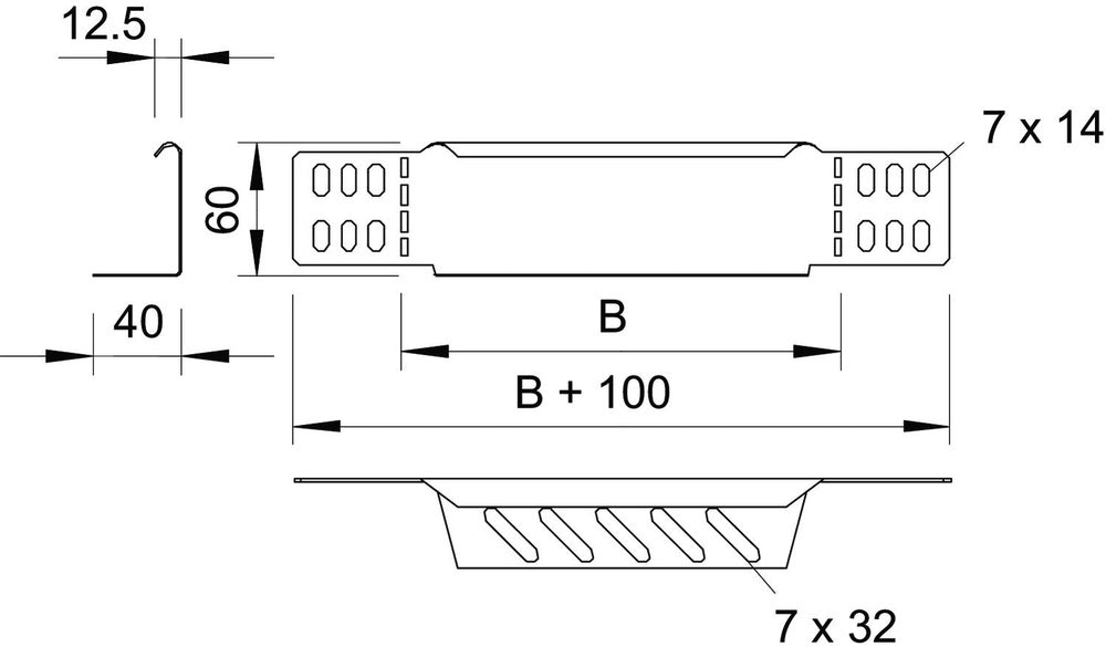 OBO RWEB adapter kabelgoot - 7109105
