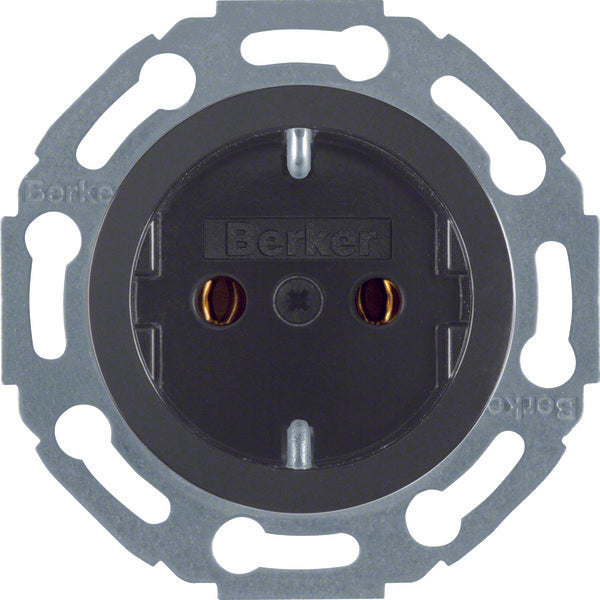 Hager Berker Wandstopcontact 1930/glas (WCD-schakelmateriaal) - 474521