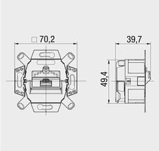 OCS Datacontactdoos Aderpaar - 138104030
