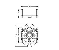 Wago Winsta Midi montagevoet vloerkolom - 770-623 [10 stuks]