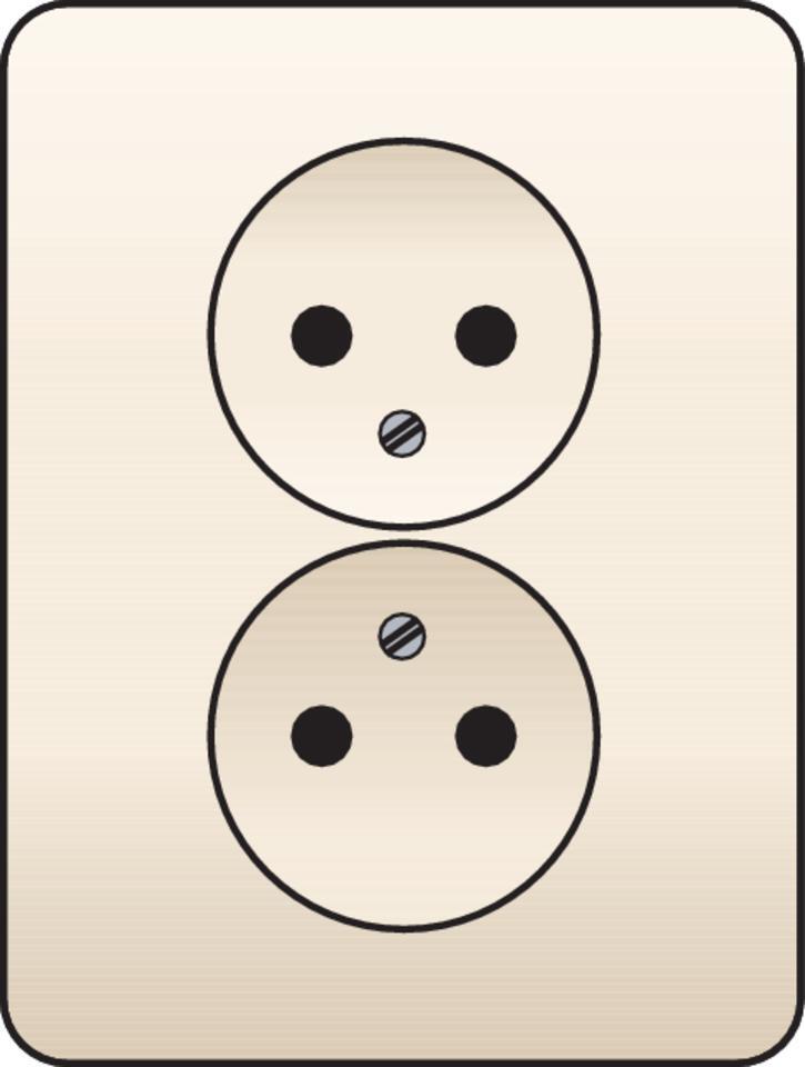 Niko originele Wandcontactdoos (WCD schakelmateriaal) - 100-67410