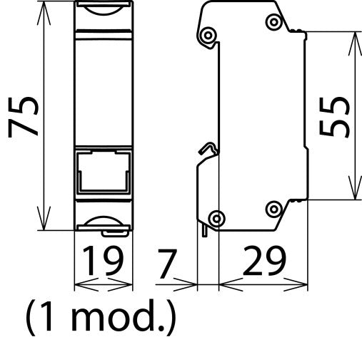 DEHN DEHNpatch Overspanningsbeveiliging Voor Data/M&R - 929121