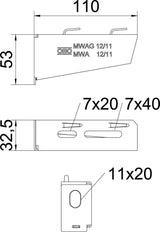 OBO MWAG Console Kabel Ondersteuningssysteem - 6424600