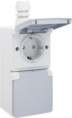 Niko New Hydro Wandcontactdoos (WCD Schakelmateriaal) - 700-37842