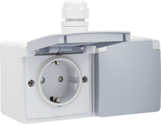 Niko New Hydro Wandcontactdoos (WCD-schakelmateriaal) - 700-37846