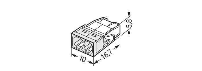 Wago 2273 Draadverbinder - 2273-202 [100 Stuks]