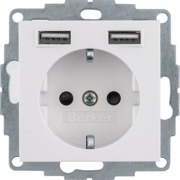 Hager Berker S.1/B.3/B.7 Wandcontactdoos (WCD-schakelmateriaal) - 48031909