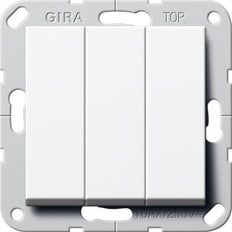 Gira Systeem 55 Installatieschakelaar - 283003