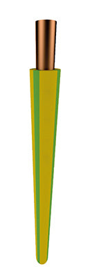 TKF H07Z1-U B2ca 6mm² Green Yellow Installation Wire - 181611 [10 Meters]