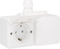 Niko New Hydro Wandcontactdoos (WCD-schakelmateriaal) - 701-37848