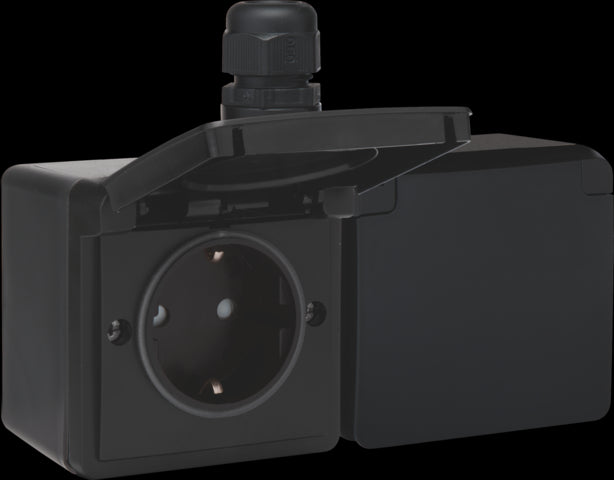 Niko New Hydro Wandcontactdoos (WCD-schakelmateriaal) - 761-37848