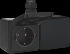 Niko New Hydro Wandcontactdoos (WCD-schakelmateriaal) - 761-37848