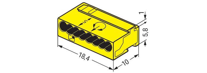 Wago Micro Lasklem - 243-508 [50 Stuks]