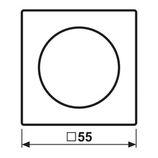 Jung A RANGE Bedieningselement/Centrale Plaat A1540BFWWM