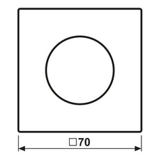 Jung LS Range Bedieningselement/Centrale Plaat LS1940WWM