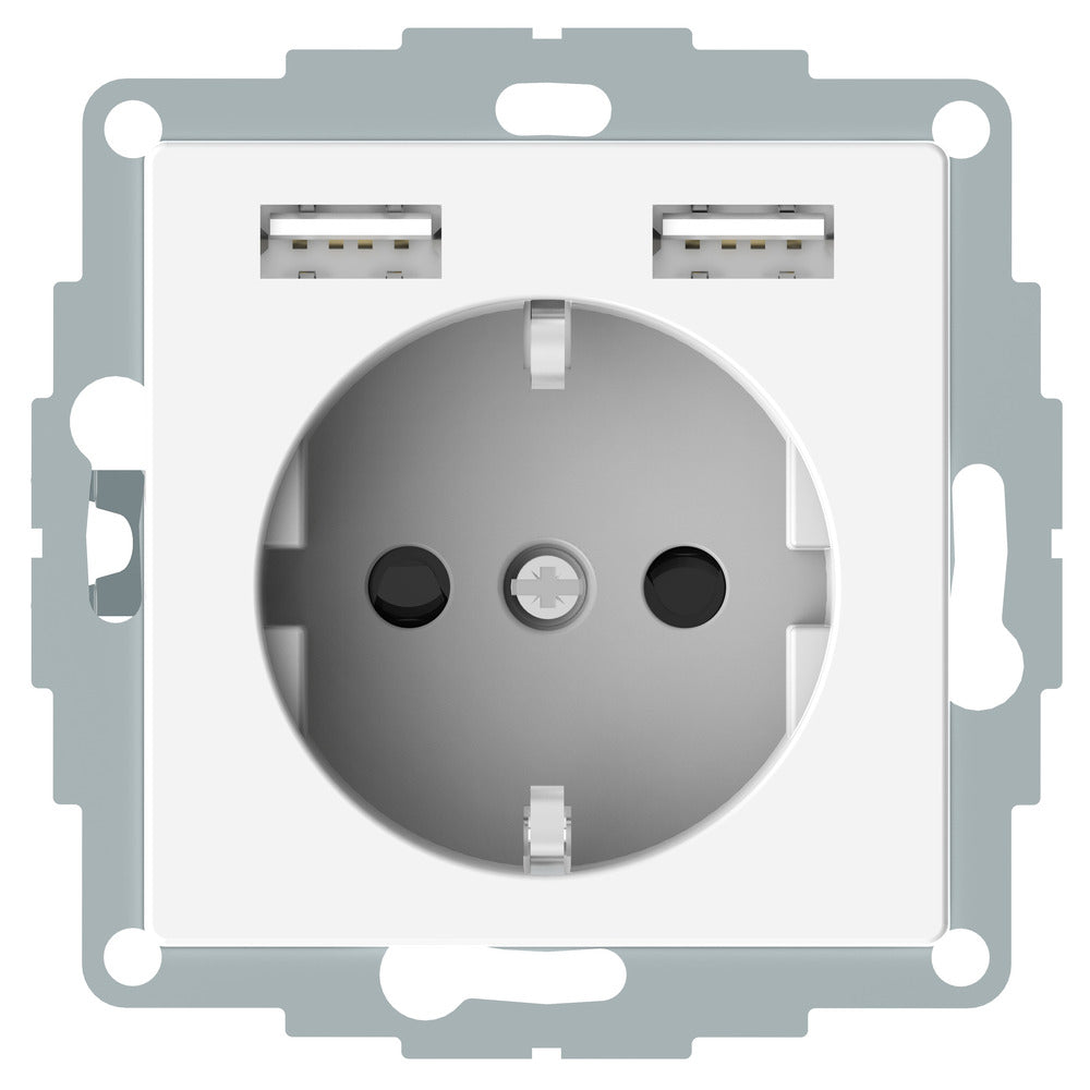 Schneider Electric Merten M-Smart Wandstopcontact (WCD schakelmateriaal) - MTN2366-0319
