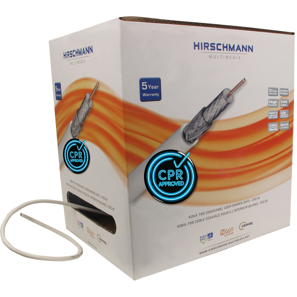 Hirschmann Multimedia KOKA Coaxial Cable - 298799250 [250 Meters]