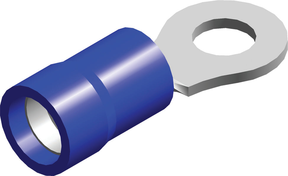 Blauwe PVC Ring Terminal M8 1.5-2.5mm² - CE010206 [100 Stukken]